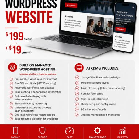 Plan 1 — Starter Wordpress Website