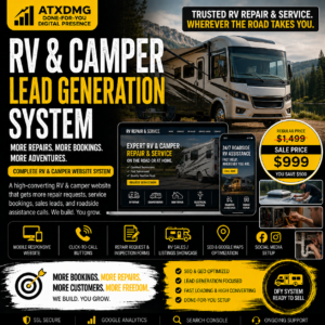 RV & CAMPER COMPANIES + REPAIR LEAD GENERATION SYSTEM