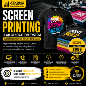 Screen Printing Lead Generation System